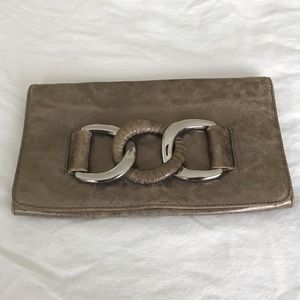 Leather/Metallic Michael Kors clutch